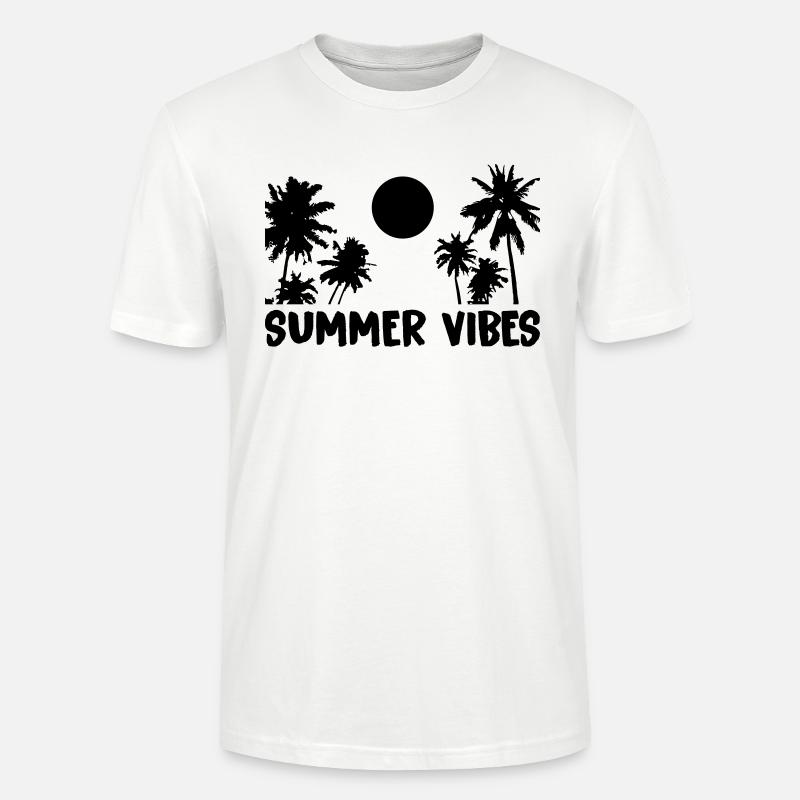 summer vibes - Stanley/Stella Unisex Bio-T-Shirt CRAFTER - Weiß