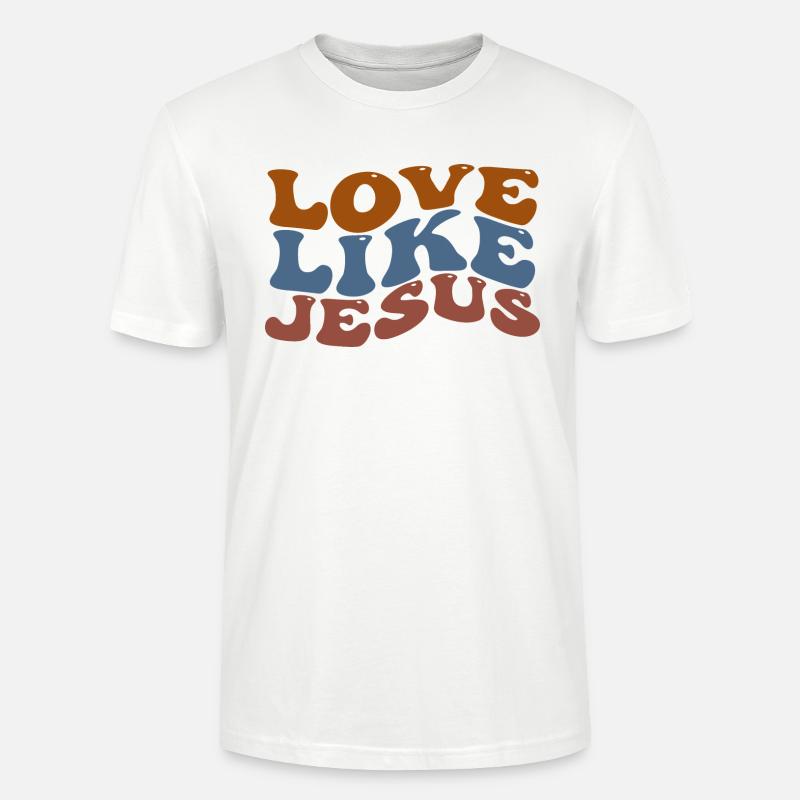 Love Like Jesus - Stanley/Stella Unisex Bio-T-Shirt CRAFTER - Weiß