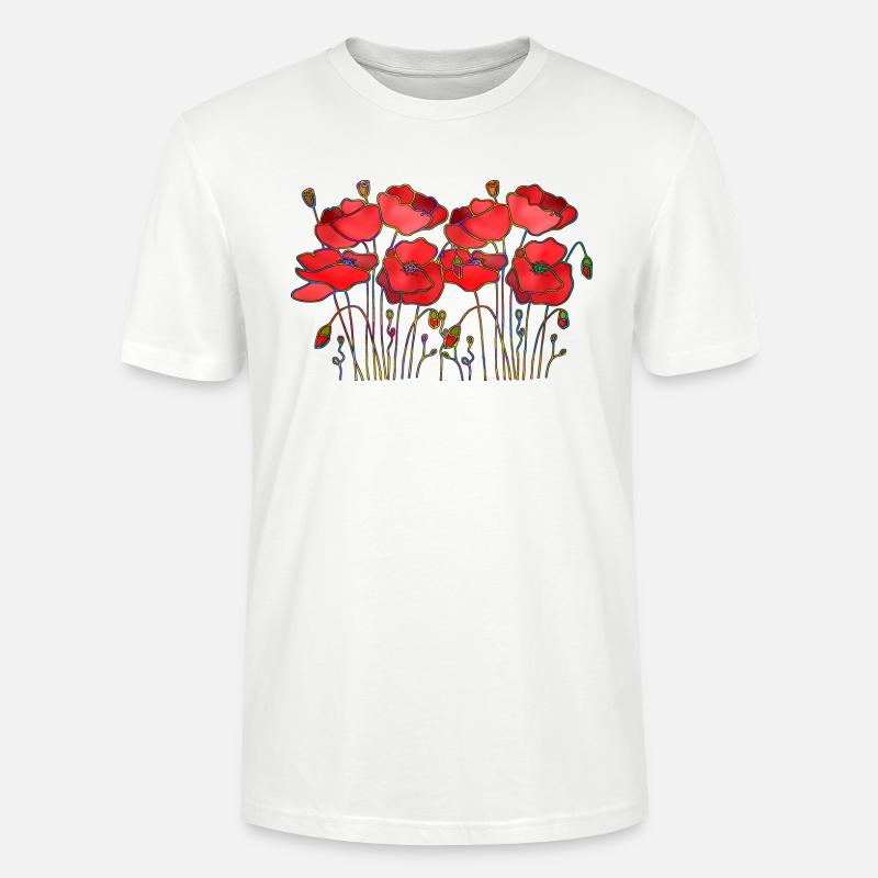 Fleur - T-shirt bio CRAFTER Stanley Stella Unisexe - blanc
