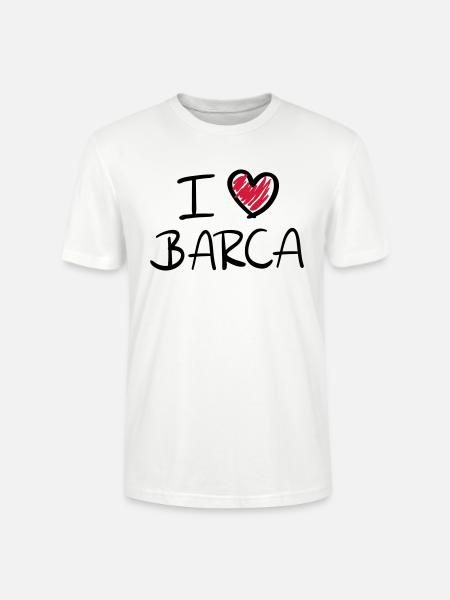 i_love_barca__f2 - Stanley/Stella CRAFTER Unisex Organic T-Shirt - white