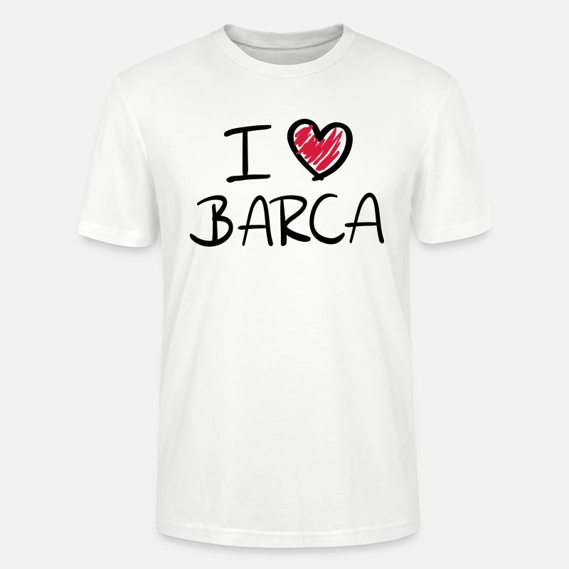 i_love_barca__f2 - Stanley/Stella Unisex Bio-T-Shirt CRAFTER - Weiß