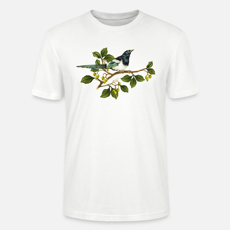 Oiseau coloré - T-shirt bio CRAFTER Stanley Stella Unisexe - blanc