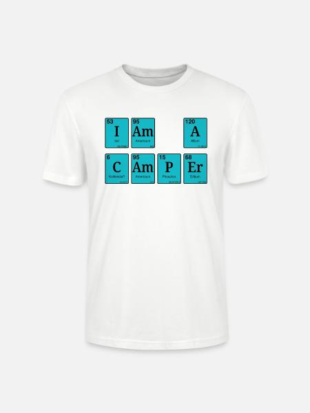 I am a camper - Stanley/Stella CRAFTER Unisex Organic T-Shirt - white