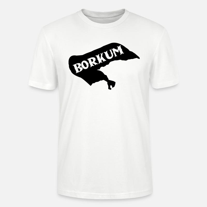 Île de Borkum - T-shirt bio CRAFTER Stanley Stella Unisexe - blanc
