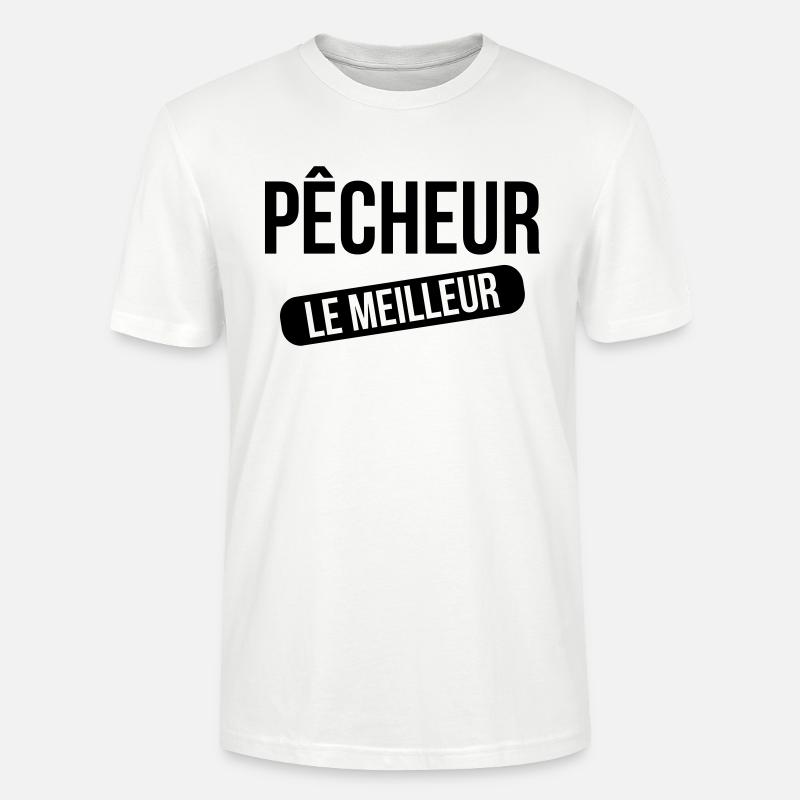 Le Meilleur Pêcheur - Stanley/Stella Unisex Bio-T-Shirt CRAFTER - Weiß