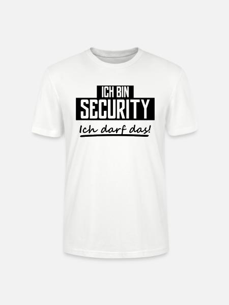 ich bin security - Stanley/Stella Unisex Bio-T-Shirt CRAFTER - Weiß