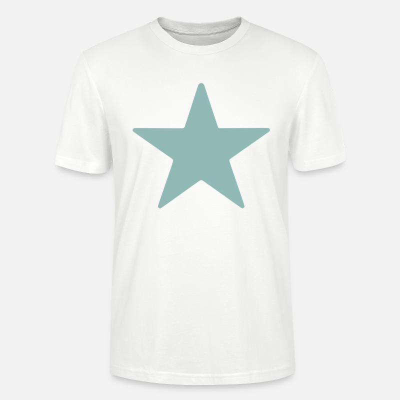 Étoile de cinq points - T-shirt bio CRAFTER Stanley Stella Unisexe - blanc