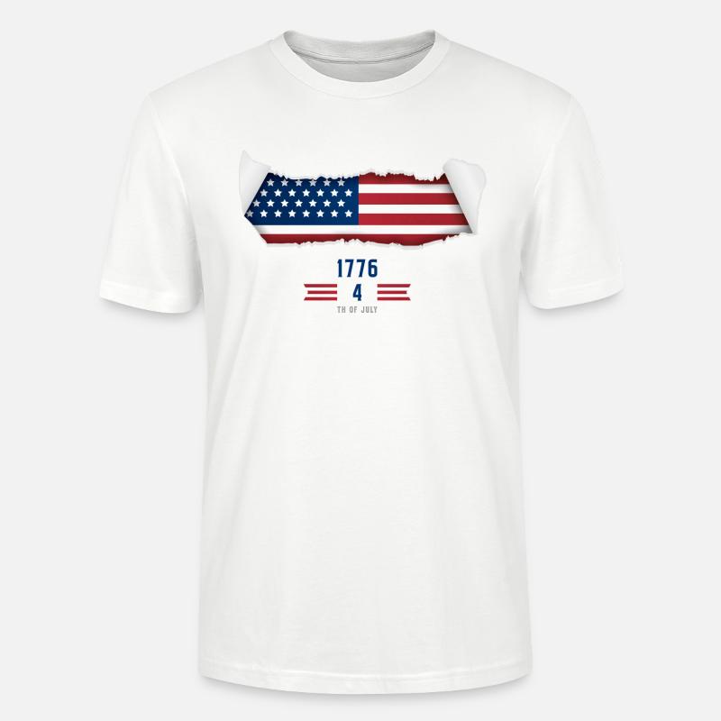 Unabhängigkeit vom 4. Juli - Stanley/Stella Unisex Bio-T-Shirt CRAFTER - Weiß