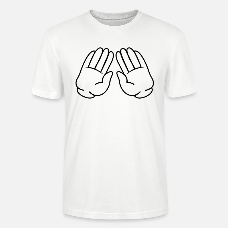 comic hände 01 - Stanley/Stella Unisex Bio-T-Shirt CRAFTER - Weiß