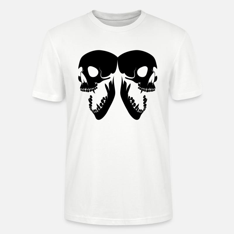 skulls - Stanley/Stella Unisex Bio-T-Shirt CRAFTER - Weiß