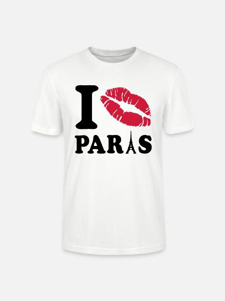 i love paris - Stanley/Stella Unisex Bio-T-Shirt CRAFTER - Weiß