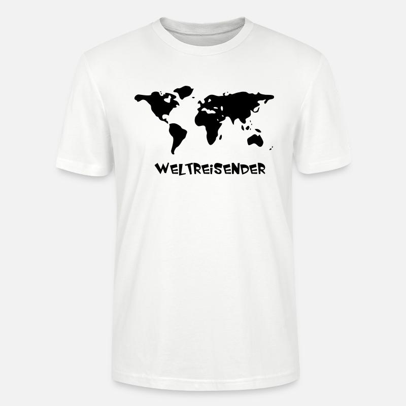Weltreisender - Stanley/Stella Unisex Bio-T-Shirt CRAFTER - Weiß