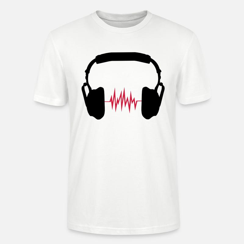 Kopfhörer - Stanley/Stella Unisex Bio-T-Shirt CRAFTER - Weiß