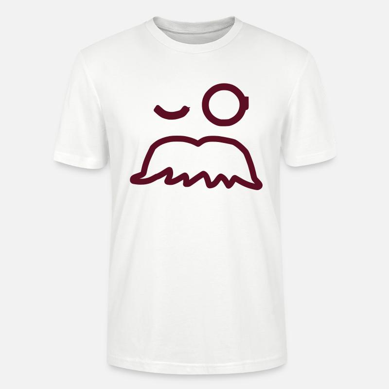 Moustache - by www.CodeShirt24.de - Stanley/Stella Unisex Bio-T-Shirt CRAFTER - Weiß