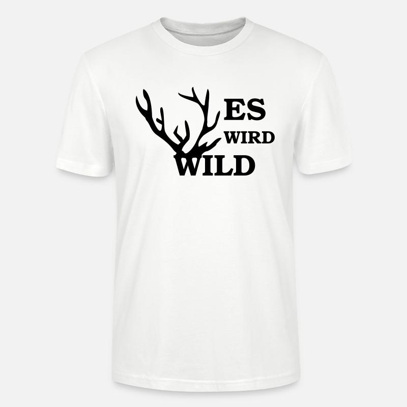 es wird wild - Stanley/Stella CRAFTER Unisex Organic T-Shirt - white