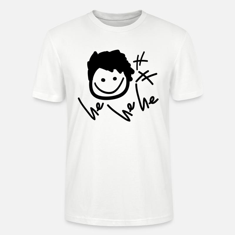 er, er he_smile_boy - Stanley/Stella Unisex Bio-T-Shirt CRAFTER - Weiß