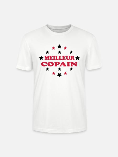 Meilleur copain - Stanley/Stella CRAFTER Unisex Organic T-Shirt - white