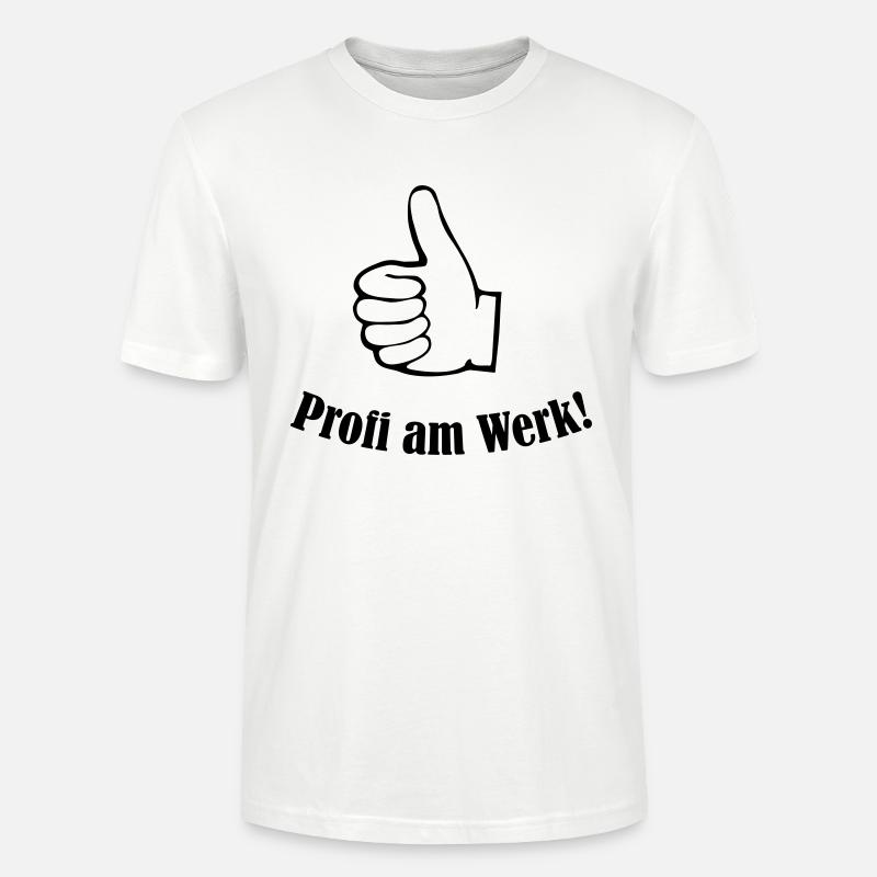 profi_am_werk_01 - Stanley/Stella Unisex Bio-T-Shirt CRAFTER - Weiß