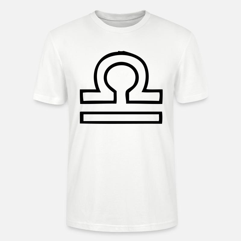 Waage Sternzeichen - Stanley/Stella Unisex Bio-T-Shirt CRAFTER - Weiß