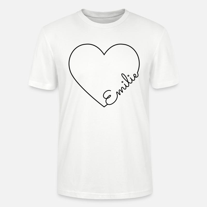 Emilie Name - Stanley/Stella Unisex Bio-T-Shirt CRAFTER - Weiß
