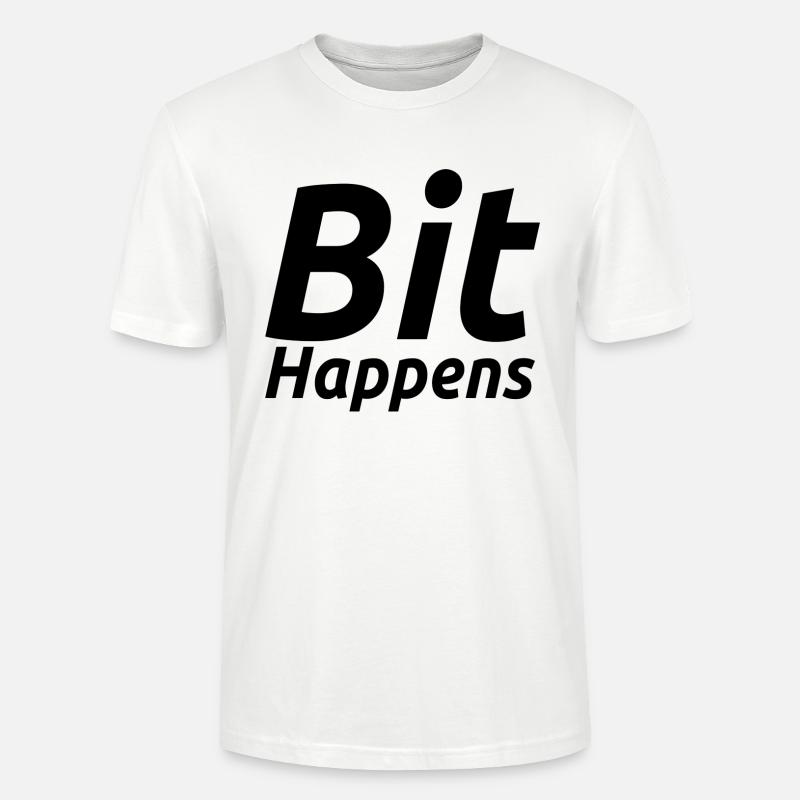 Bit passiert - Stanley/Stella Unisex Bio-T-Shirt CRAFTER - Weiß