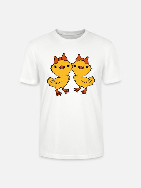 2 Chicks Team Friends - Stanley/Stella CRAFTER Unisex Organic T-Shirt - white