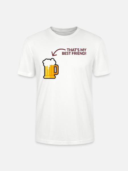 That´s my best Friend - Stanley/Stella Unisex Bio-T-Shirt CRAFTER - Weiß