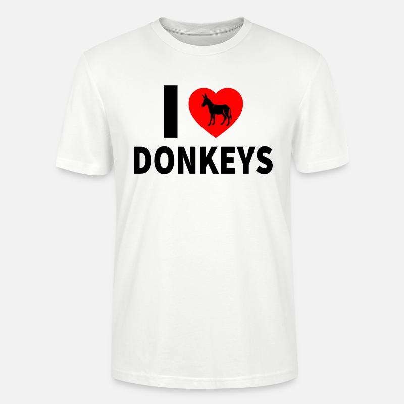 Esel - Stanley/Stella Unisex Bio-T-Shirt CRAFTER - Weiß