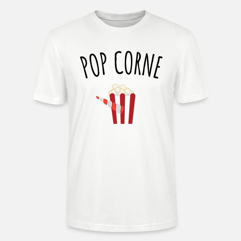 pop corne - T-shirt bio CRAFTER Stanley Stella Unisexe - blanc