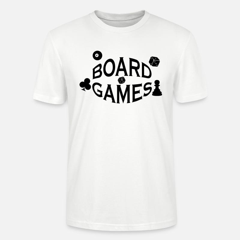 boardgame chess backgammon game night - Stanley/Stella Unisex Bio-T-Shirt CRAFTER - Weiß