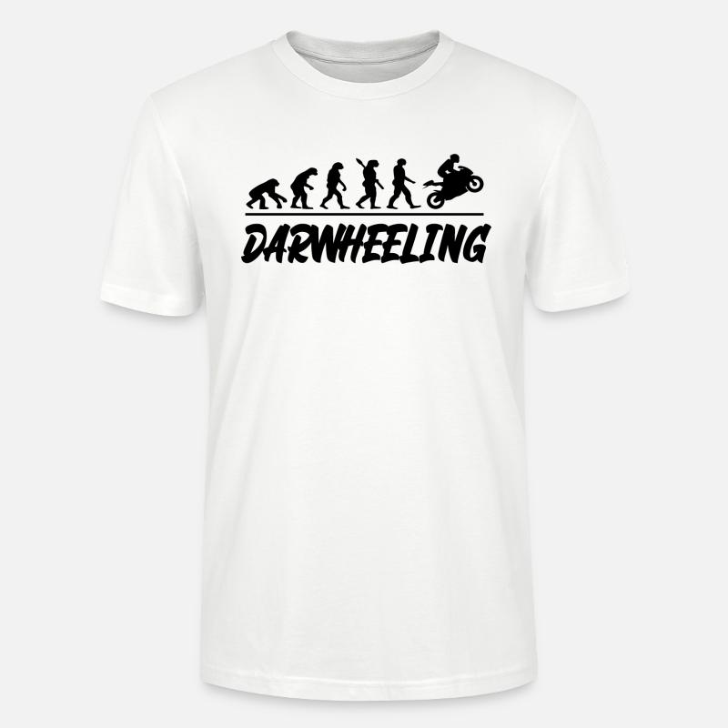 DARWHEELING - Stanley/Stella Unisex Bio-T-Shirt CRAFTER - Weiß