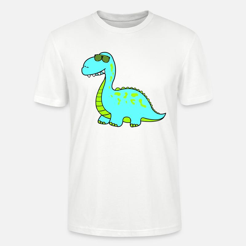 dino cool - Stanley/Stella Unisex Bio-T-Shirt CRAFTER - Weiß