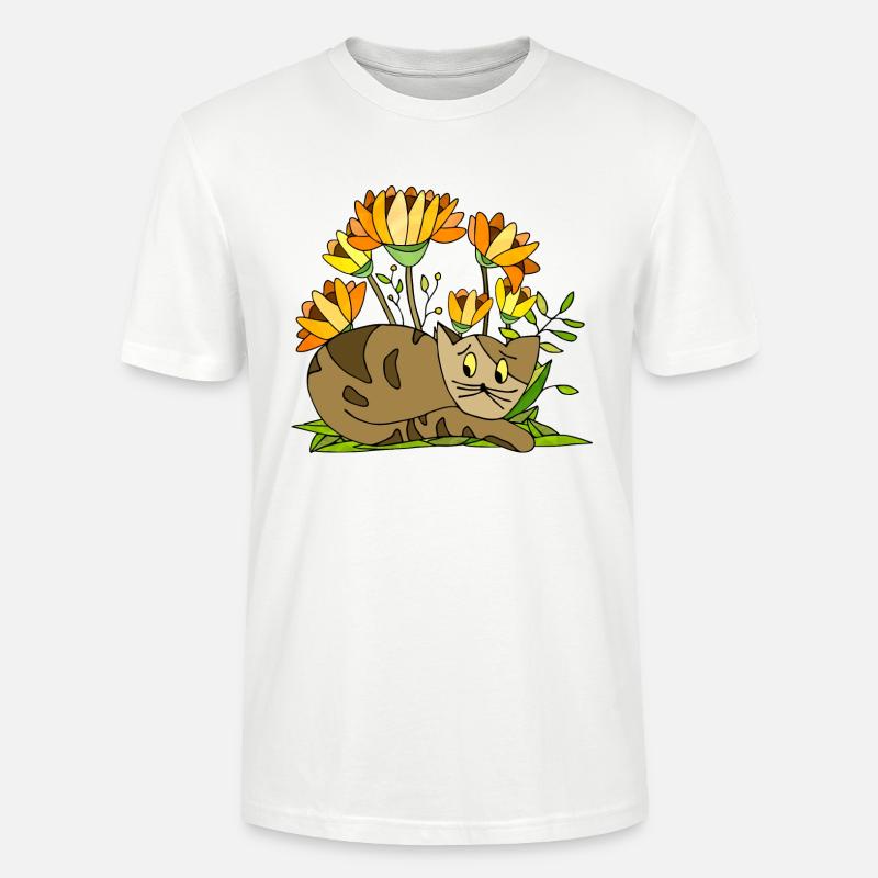 Chat - T-shirt bio CRAFTER Stanley Stella Unisexe - blanc