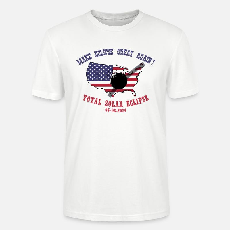 Total Solar Eclipse 2024 - Stanley/Stella Unisex Bio-T-Shirt CRAFTER - Weiß