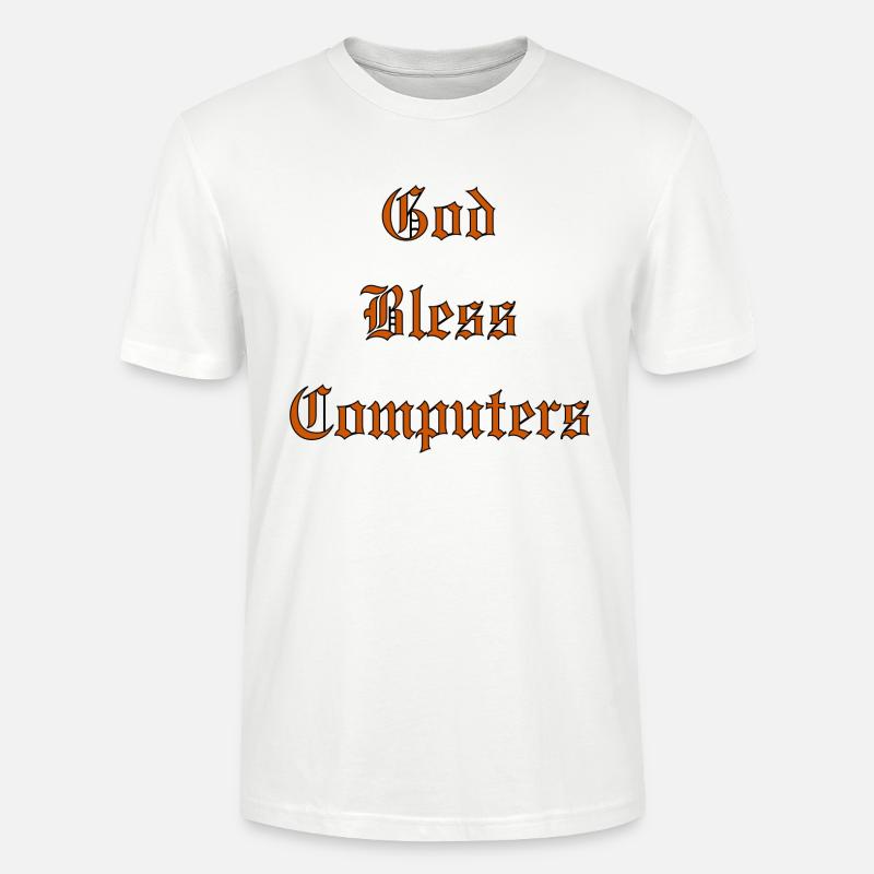 GodBlessComputers - T-shirt bio CRAFTER Stanley Stella Unisexe - blanc