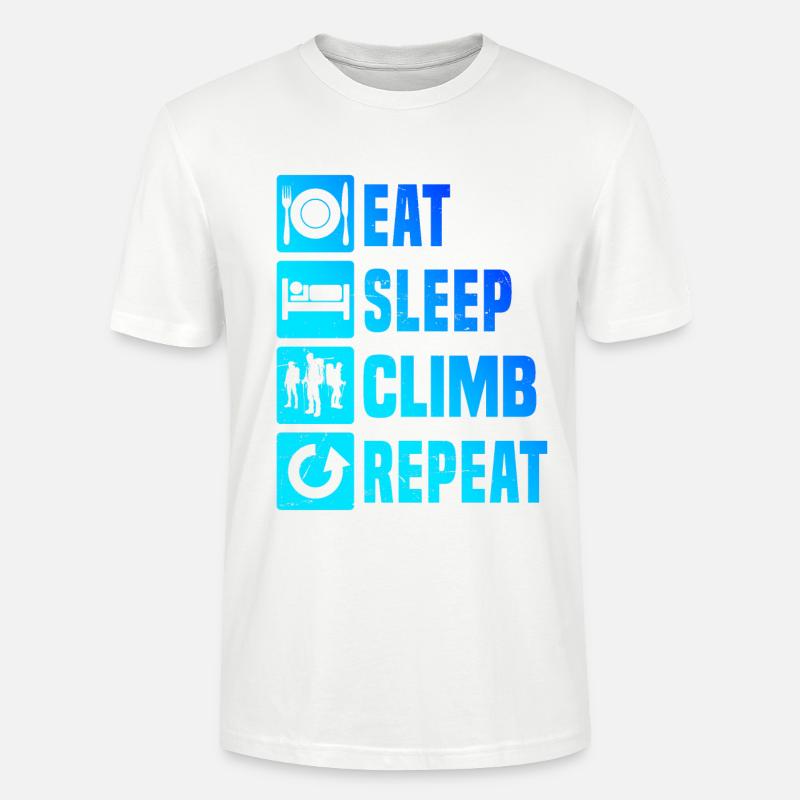 Climbing Kletterer Herren Boulder Klettern - Stanley/Stella Unisex Bio-T-Shirt CRAFTER - Weiß