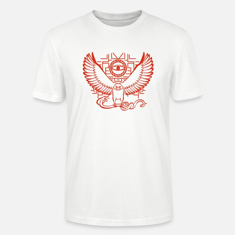 Aigle et Serpent (V2) - T-shirt bio CRAFTER Stanley Stella Unisexe - blanc