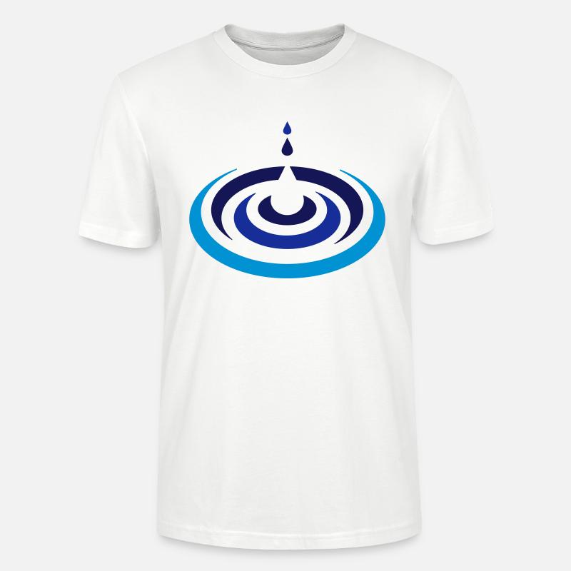 Wassertropfen Logo - Stanley/Stella Unisex Bio-T-Shirt CRAFTER - Weiß