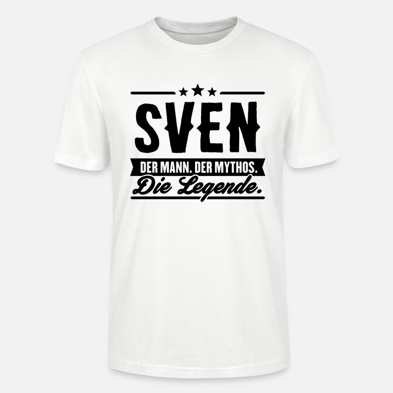 Mann Mythos Legende Sven - Stanley/Stella Unisex Bio-T-Shirt CRAFTER - Weiß