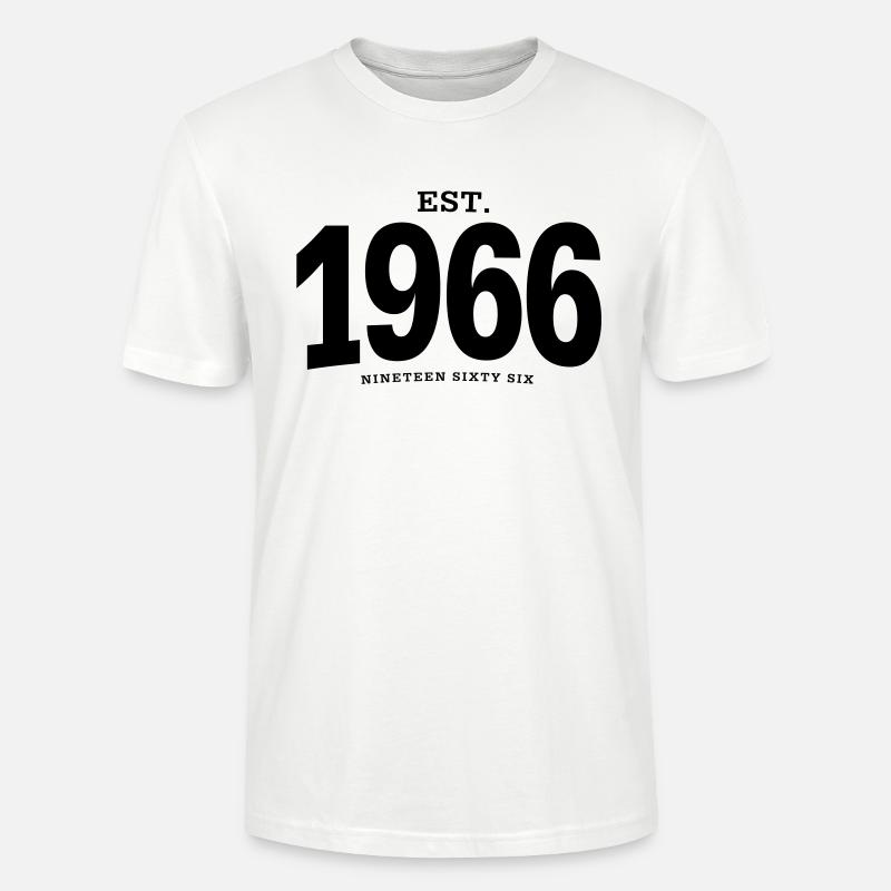 EST. 1966 Nineteen Sixty Six - Stanley/Stella Unisex Bio-T-Shirt CRAFTER - Weiß