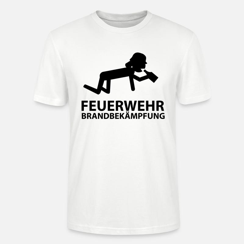 feuerwehr brandbekämpfung - Stanley/Stella Unisex Bio-T-Shirt CRAFTER - Weiß