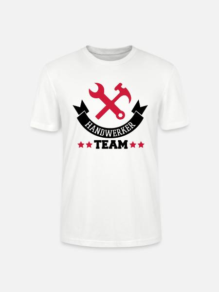 handwerker_team_2 - Stanley/Stella Unisex Bio-T-Shirt CRAFTER - Weiß
