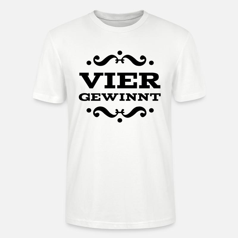Vier gewinnt - Stanley/Stella Unisex Bio-T-Shirt CRAFTER - Weiß