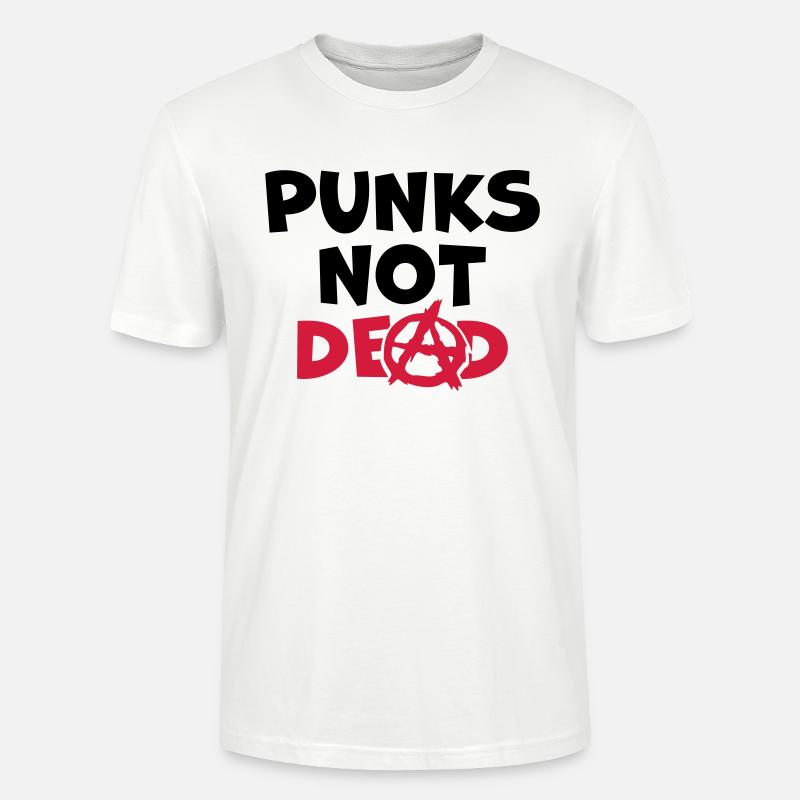 Zitat punks not dead - Stanley/Stella Unisex Bio-T-Shirt CRAFTER - Weiß