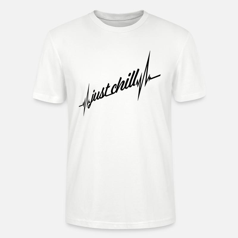 Juste Chill Frequency Pulse - T-shirt bio CRAFTER Stanley Stella Unisexe - blanc