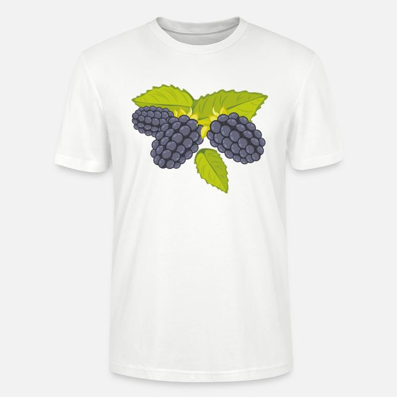 Brombeere - Stanley/Stella Unisex Bio-T-Shirt CRAFTER - Weiß