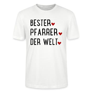 Pfarrer - Stanley/Stella Unisex Bio-T-Shirt CRAFTER - Weiß - Vorne - Alina (178cm) & Michal (187cm)