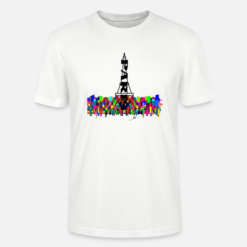 Art Eiffel Paris - T-shirt bio CRAFTER Stanley Stella Unisexe - blanc