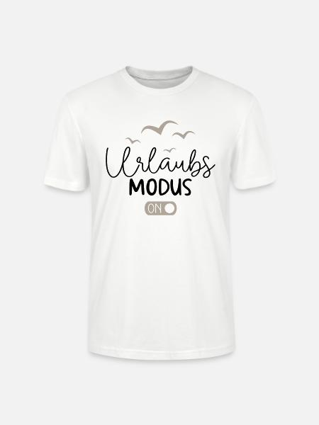 Urlaubsmodus - Stanley/Stella Unisex Bio-T-Shirt CRAFTER - Weiß