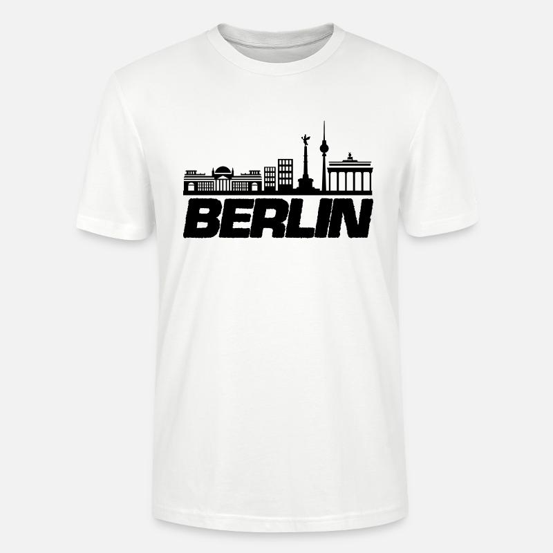 berlin skyline 1 - Stanley/Stella Unisex Bio-T-Shirt CRAFTER - Weiß